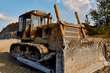 Fototapeta premium excavator on construction site