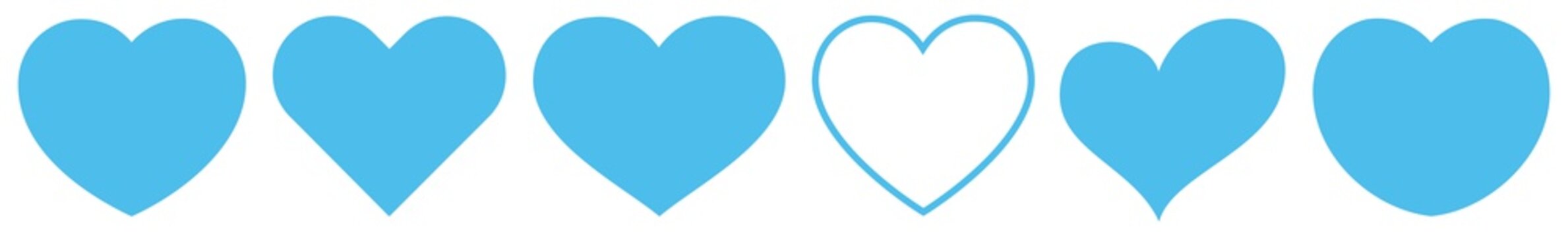 Heart Light Blue | Love | Logo | Variations