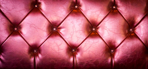Leather pattern on the sofa
