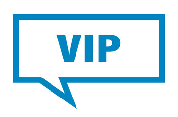 vip sign. vip square speech bubble. vip