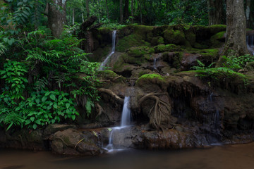 Waterfalls in the rainy season, wetness in the rainy season