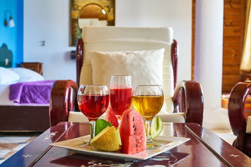 Surprise meals prepared in hotel room