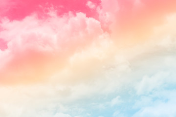 cloud background with a pastel colour 