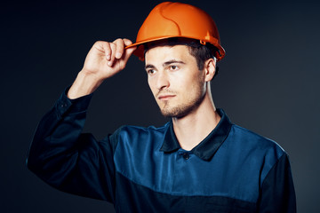 builder hard hat orange