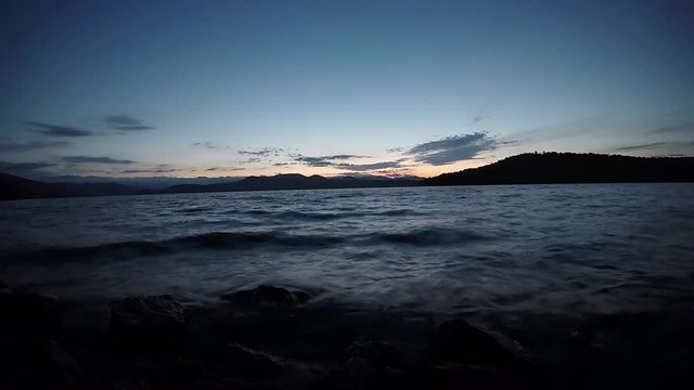 Beautiful landscape scenes at lake jocassee south carolina