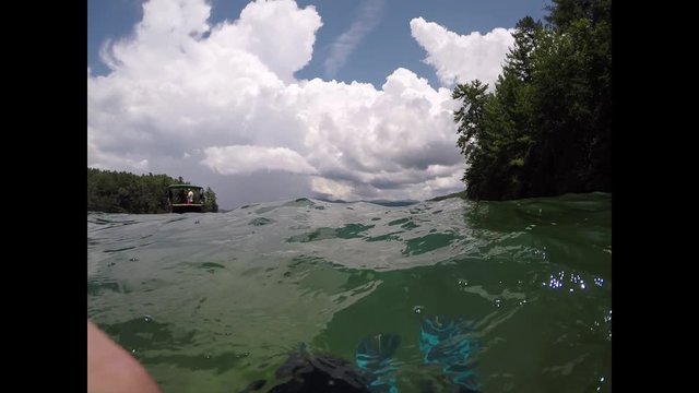 Beautiful landscape scenes at lake jocassee south carolina