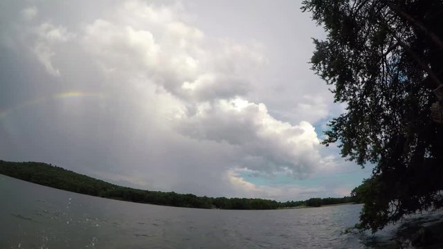 Beautiful landscape scenes at lake jocassee south carolina