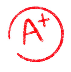 A Plus sign on a white background..