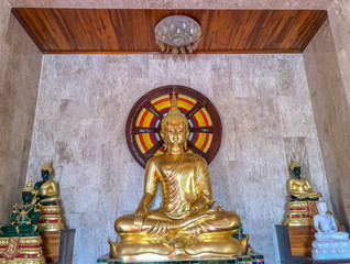Golden Buddha statue in the temple