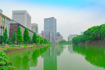 Fototapeta premium 皇居周辺の風景(東京、日本)