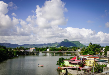 Fototapeta premium River scenery in Mahebourg, Mauritius