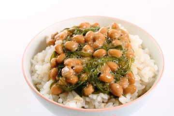 めかぶ納豆ご飯