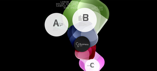 Info graphics circles background. Success icon symbol. Vector info graphic design. Creative vector element. Decoration element
