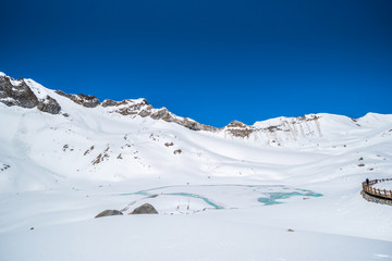 blue glacier of the Dag glacier national park at Chengdu China