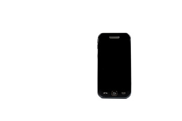 old phone on white background isolate