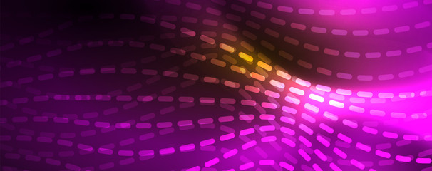 Fototapeta premium Shiny neon lines techno magic futuristic background, magic energy space light concept, abstract background wallpaper design