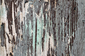 Weathered painted wooden wall.