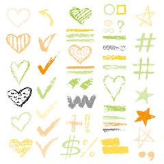 design chalk vector textures hand drawn textures