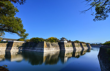 Fototapeta na wymiar Osaka Castle in Osaka, Japan