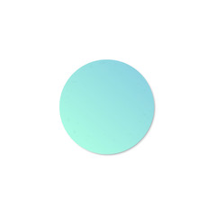 Blue round paper sticker