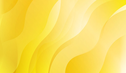 Abstract Background With Dynamic Wave Effect. Design For Cover Page, Poster, Banner Of Websites. Vector Illustration with Gold Color Gradient.