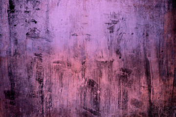 Pink grungy wall background or texture