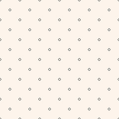 Subtle vector minimalist seamless pattern with tiny shapes. Black and white