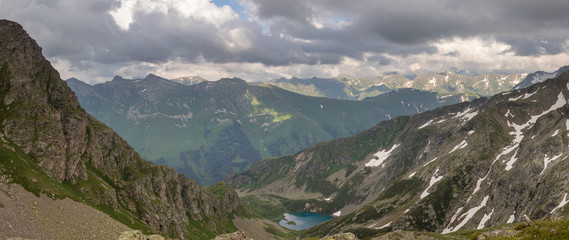 Naklejka na ściany i meble the Caucasus mountains Arkhyz tourism