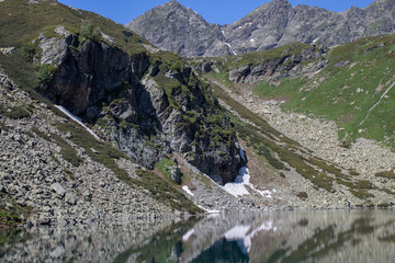 the Caucasus mountains Arkhyz in Sunny day