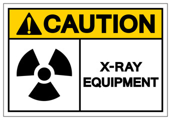 Fototapeta premium Caution X-Ray Equipment Symbol Sign, Vector Illustration, Isolate On White Background Label. EPS10