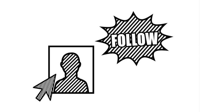 follow avatar social media technology modern