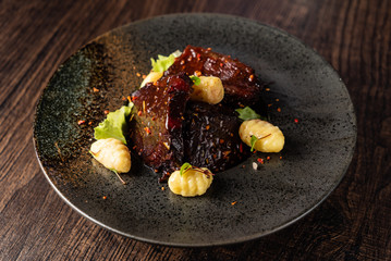 beef with potato gnocchi