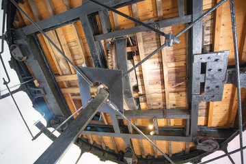 Internal workings of Lytham Windmill, Lytham St Annes, Lancashire