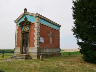 Chapelle de la princesse de Ginetti, site du moulin de Valmy. Vallée de l'Argonne dans la Marne. France