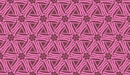 Pattern with polygonal geometric elements. Vector Seamless illustration. Template for wallpaper, interior design, decoration, scrapbooking page.