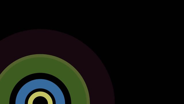 Seamless looped colored VJ footage, background texture (Circles)