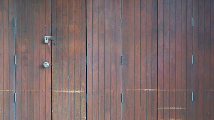 vintage wood door in Asia of thailand