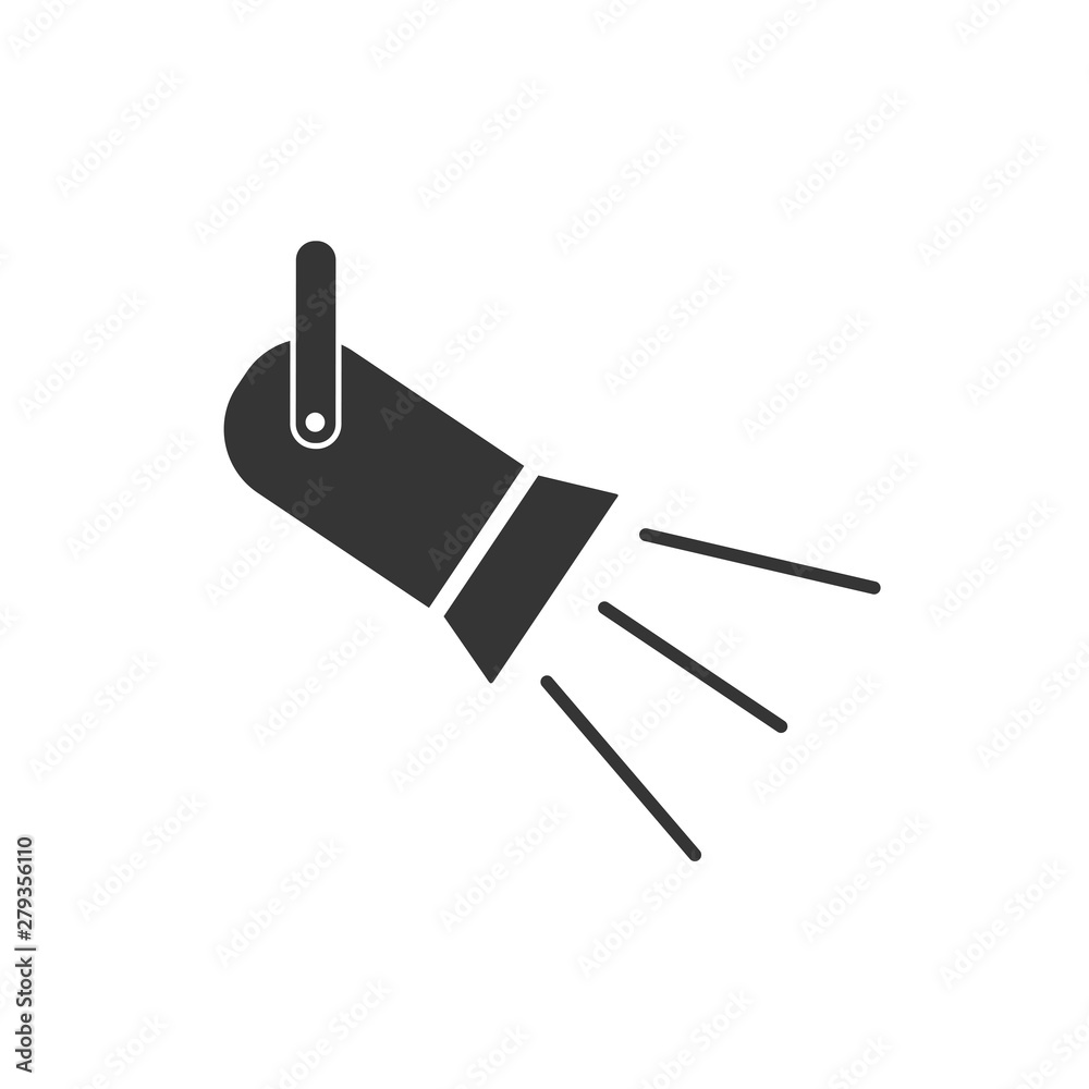 Poster Spotlight icon template color editable. Spotlight symbol vector sign isolated on white background. Simple logo vector illustration for graphic and web design.
