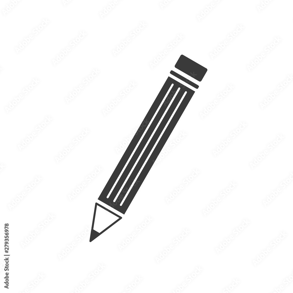 Aufkleber pencil icon template color editable. pencil symbol of graduation vector sign isolated on white backg
