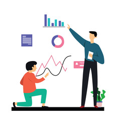 Man Working Vector Template Design Illustration