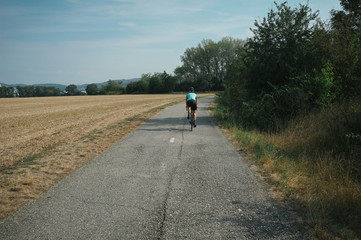 Obraz premium Summer ride to Praded, the highest peak of Jeseniky mountains