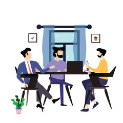 Man Working Vector Template Design Illustration