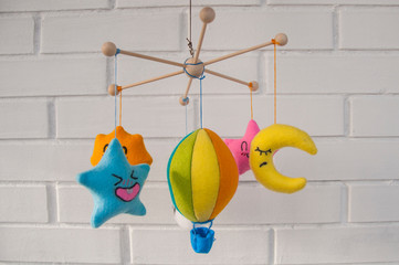 felt mobile toys. Woolly toys