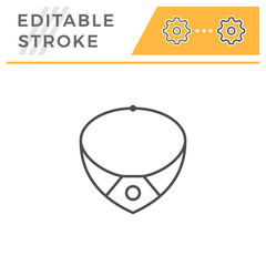 Necklace editable stroke line icon