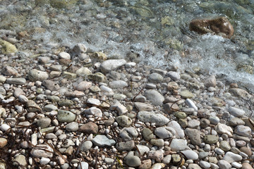 shore with stones