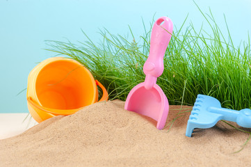 Children's toys for the sandbox.
