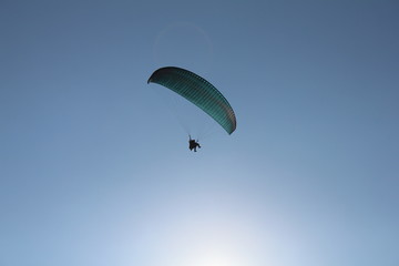 paraglider in the sky