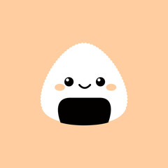 Cute onigiri illustation