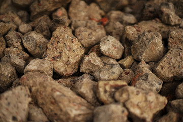 brown stones on the ground 