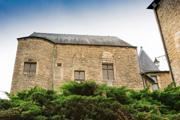 Fototapeta na wymiar historical building, medieval castle. Sedan, France